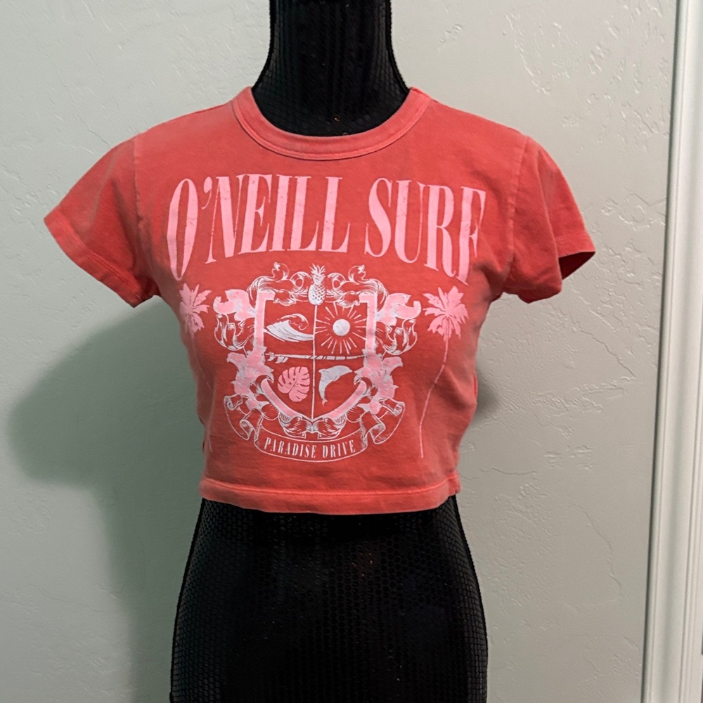O'Neill Surf Coral Graphic Crop Top